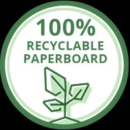 100% Recyclable Paperboard