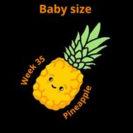 Baby size at 35 weeks pineapple